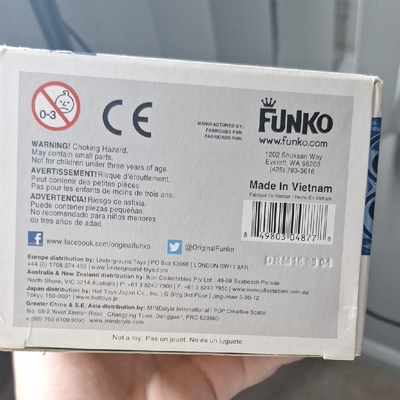 Funko Pop Inside Out Sadness Figure - Blue and White - Picture 6 of 6